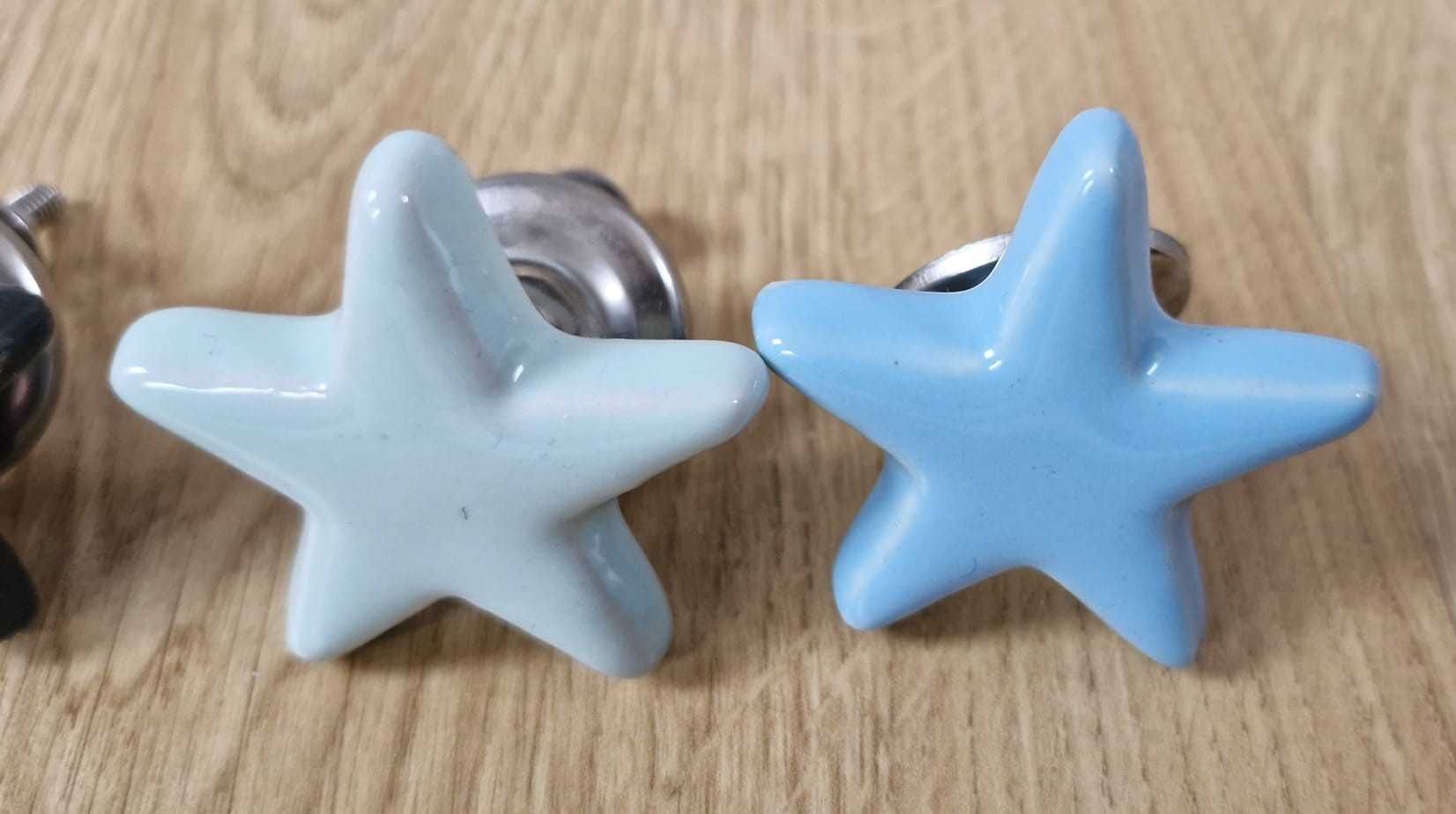 gałka uchwyt porcelanowy gwiazdka do mebli IKEA