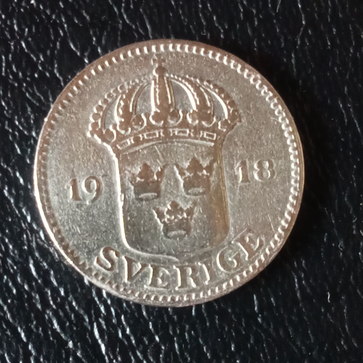 moeda 25 ore suecia 1918
