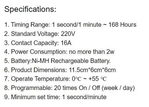 Temporizador programável digital