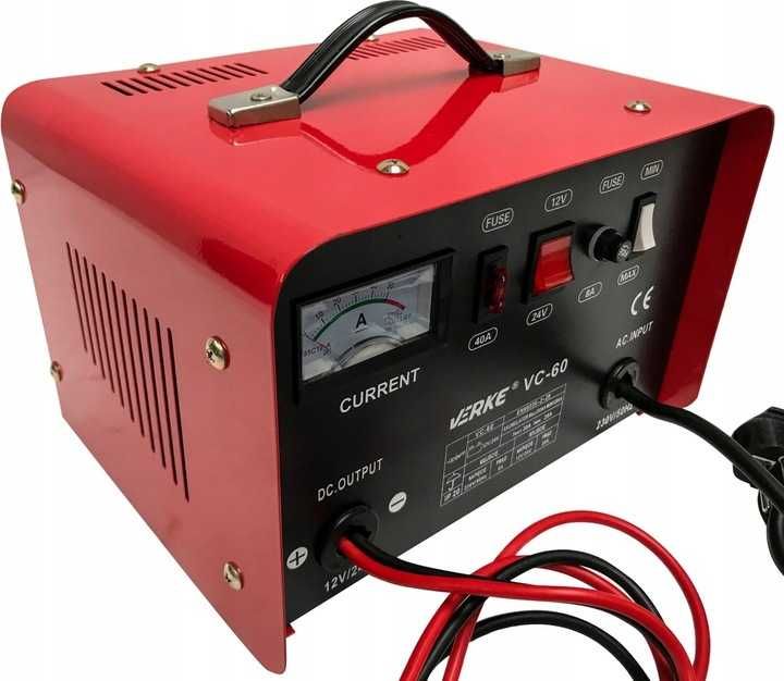 Prostownik samochodowy do akumulatorów  ŁADOWARKA 12V 24V 30A