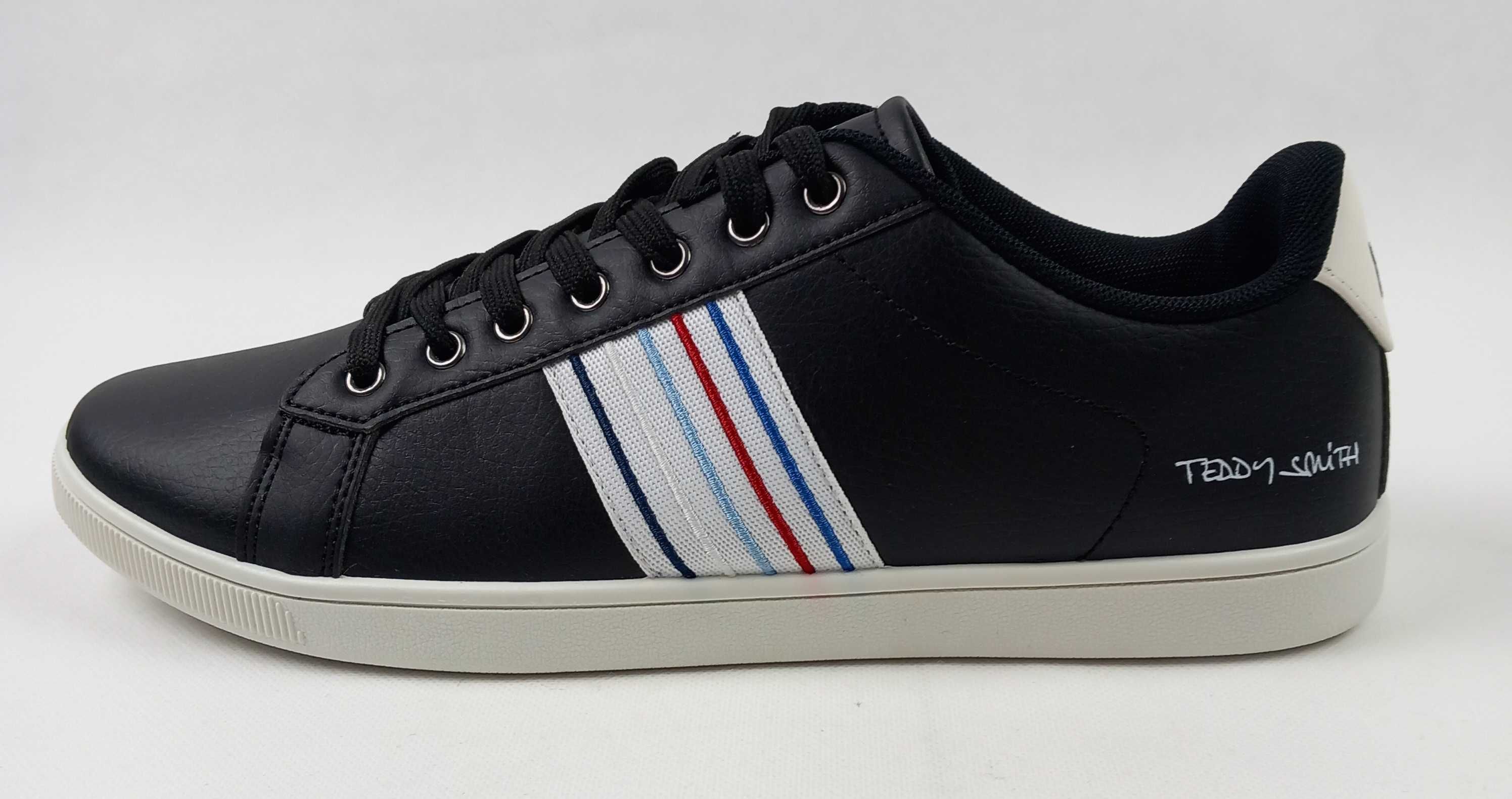 Oryginalne sneakersy męskie czarne marki Teddy Smith roz. 44.