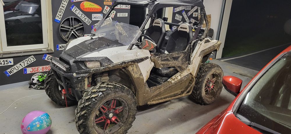 Polaris RZR 900. 2016r 75KM ledbar wciagarka
