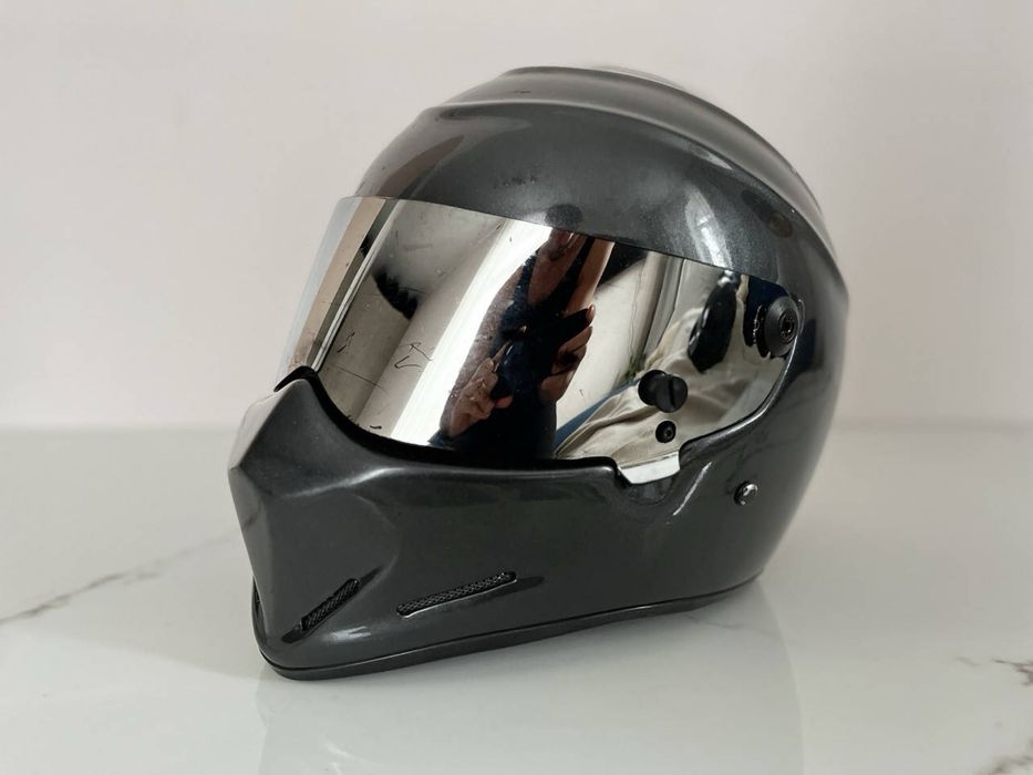 Шолом для мотоцикла бу в комплект прозоре скло