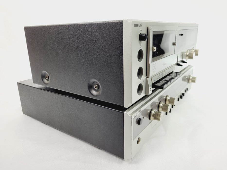 Zestaw UHER cg 321 vg 821 wzmacniacz Vintage magnetofon zestaw audio