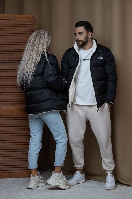 Жіноча зимова двостороння куртка тнф The North Face [S,M,L,XL,XXL]