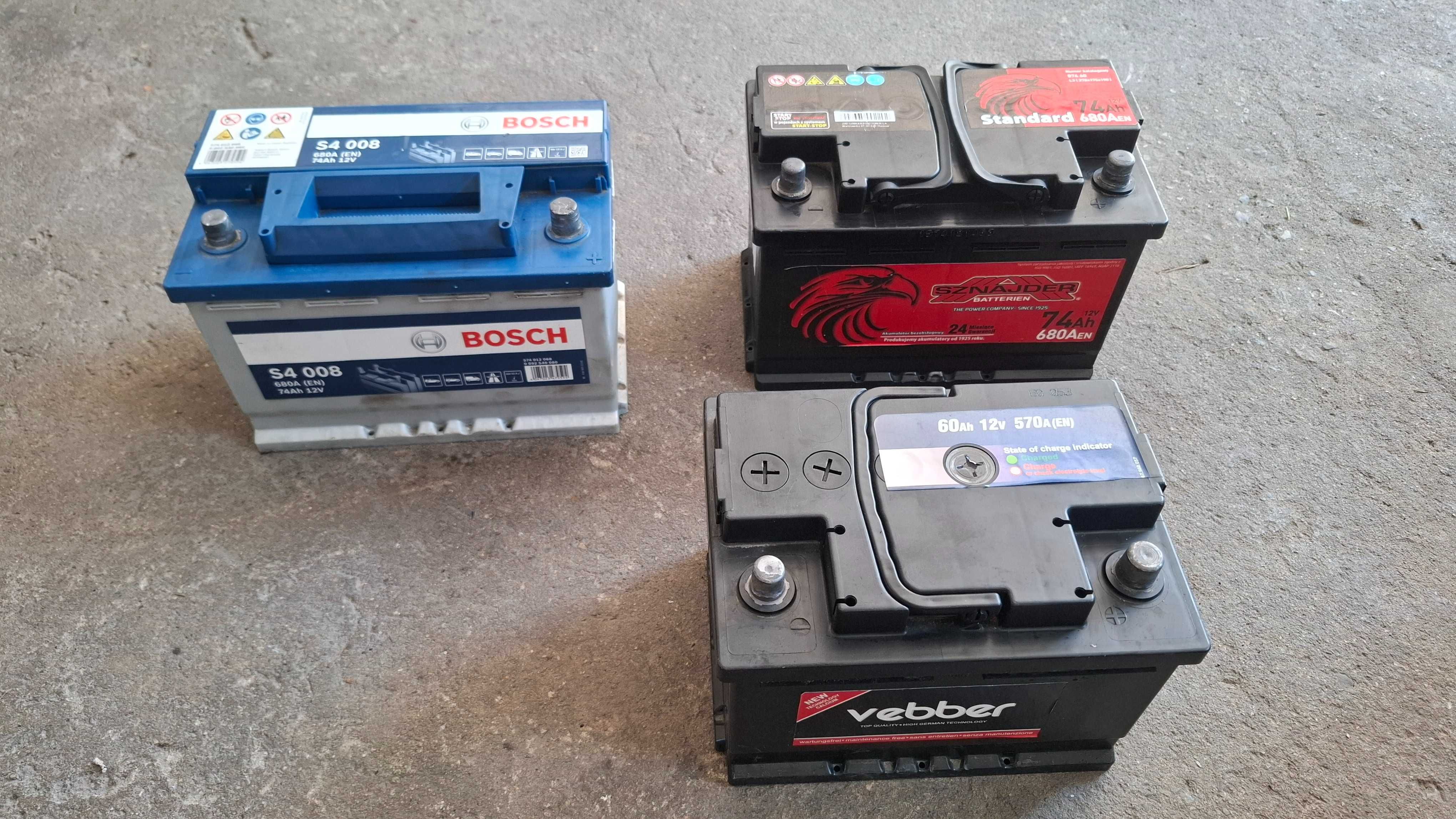 Akumulator 12V 60Ah ,74Ah,