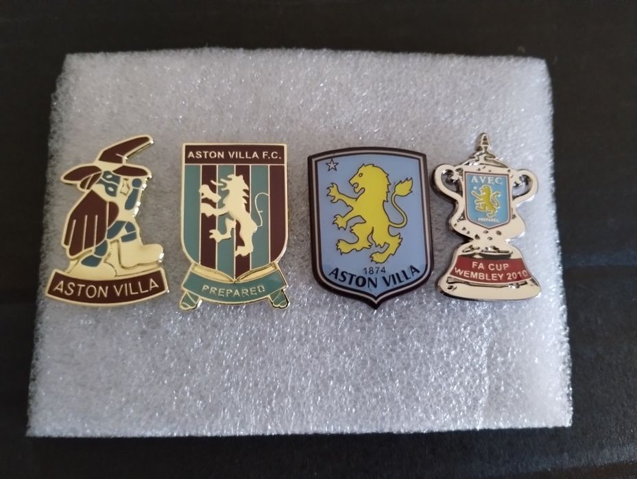 Aston Villa FC Birmingham przypinki piny znaczki odznaki wpinki Anglia