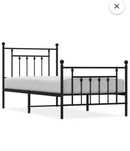 Cama de casal preta