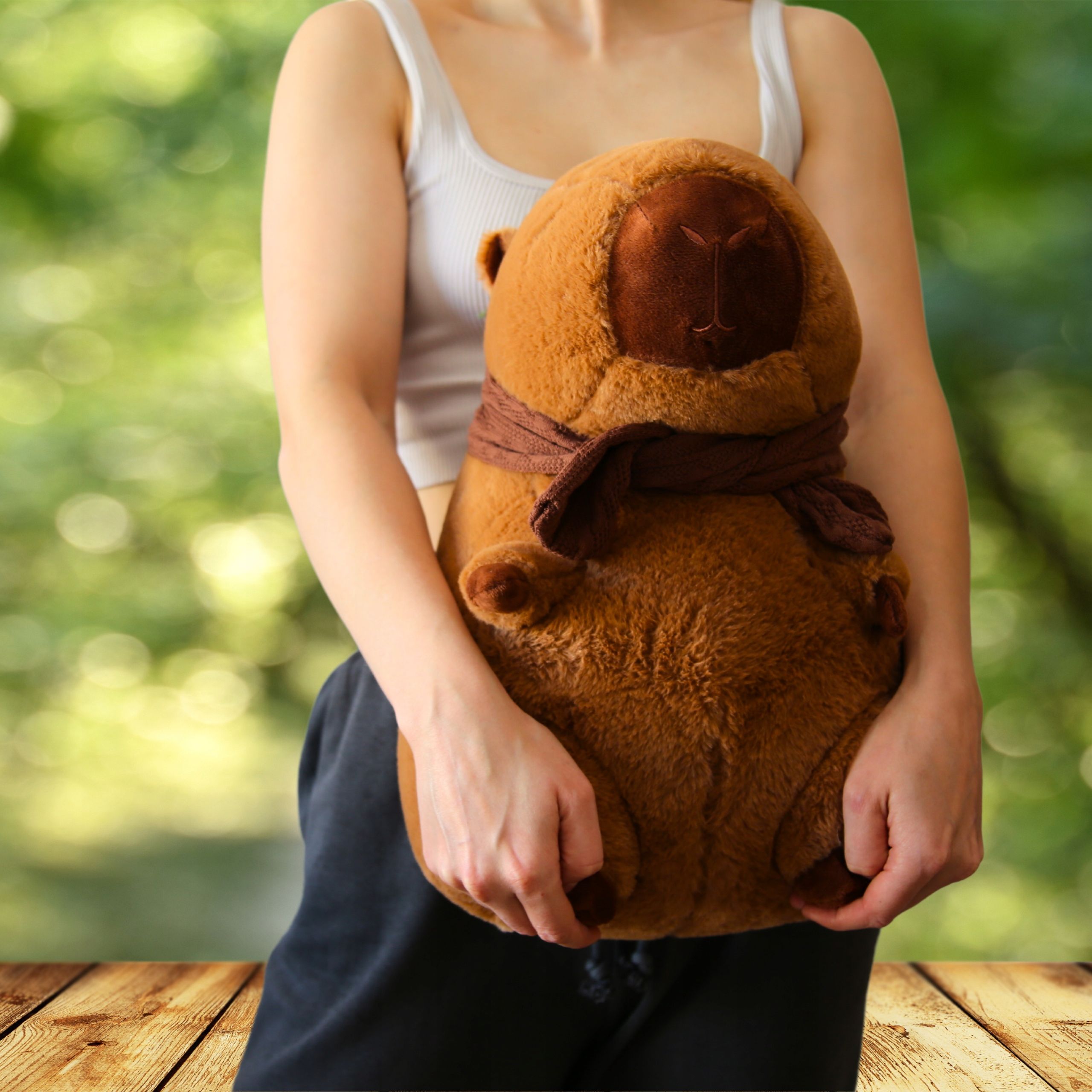 Kapibara Z Kocykiem Kocyk Maskotka Przytulanka Poduszka Kocyk 45 Cm