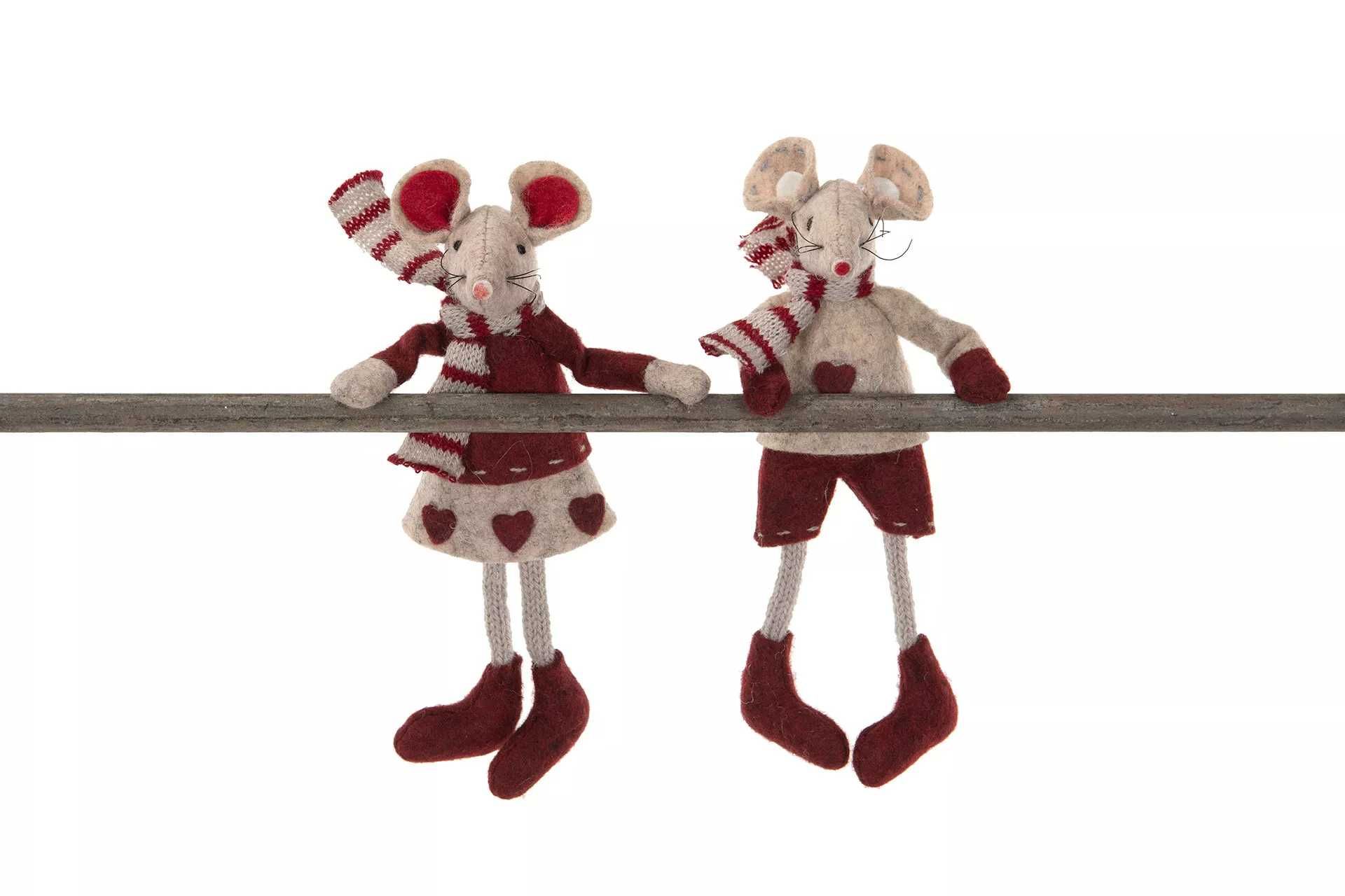 Mysz myszka magnetyczna zimowa 16cm. 17013