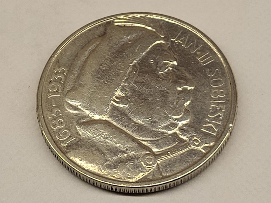 Srebrna moneta 10 złotych Jan III Sobieski 1683 - 1933
