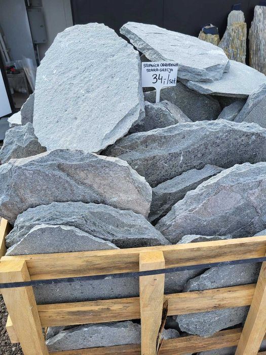 Stopnica Grecka płyta ścieżkowa szara stopień ogrodowy ścieżka ogrodow