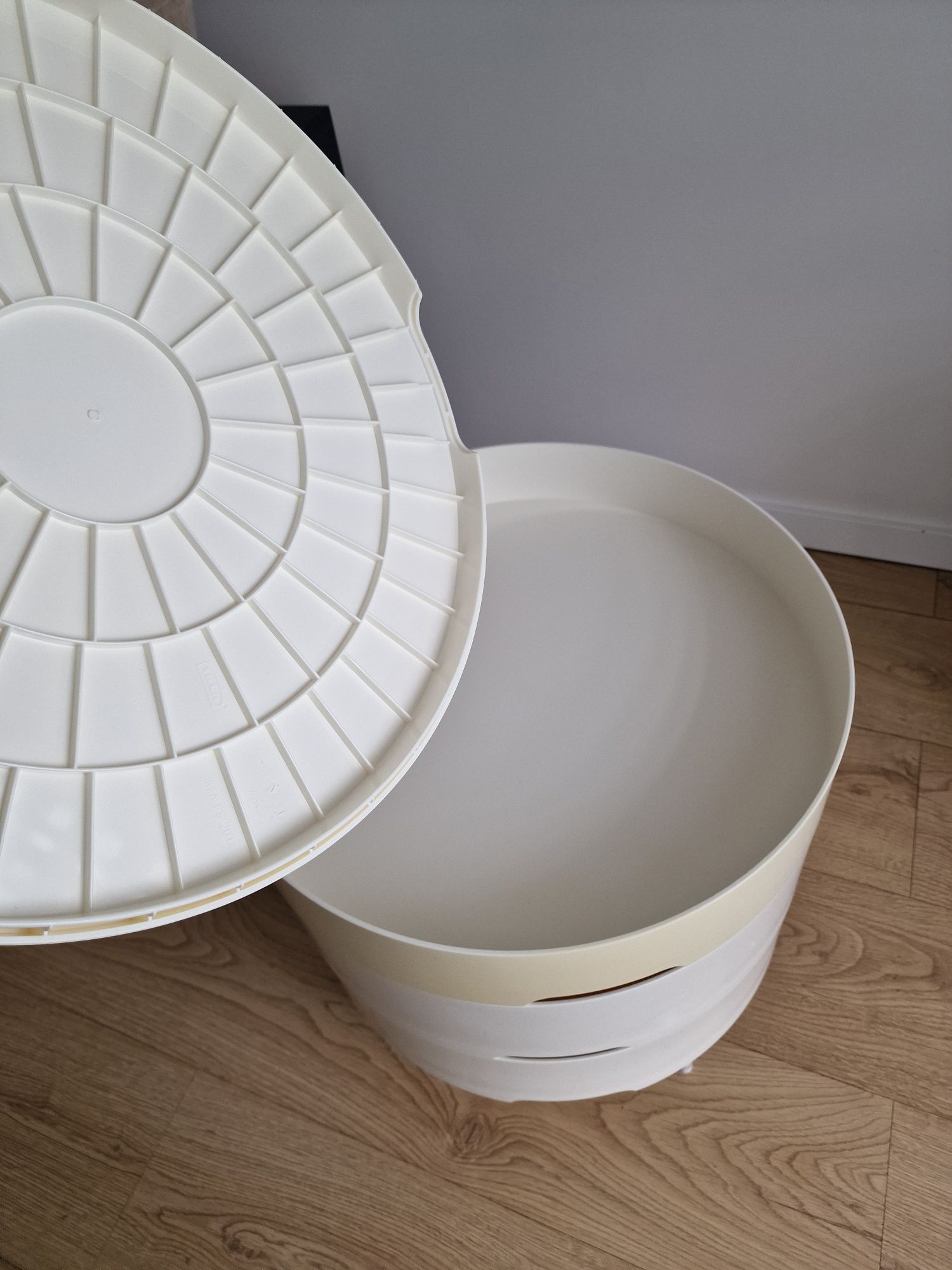 Unikatowa szafka stolik vintage IKEA PS 2014 tworzywo space age design