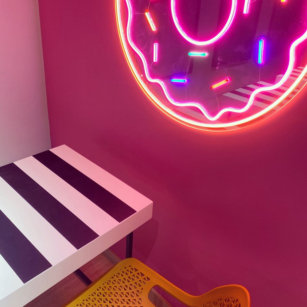 Led formato Doughnuts diametro 0.80cm multiplas cores neon