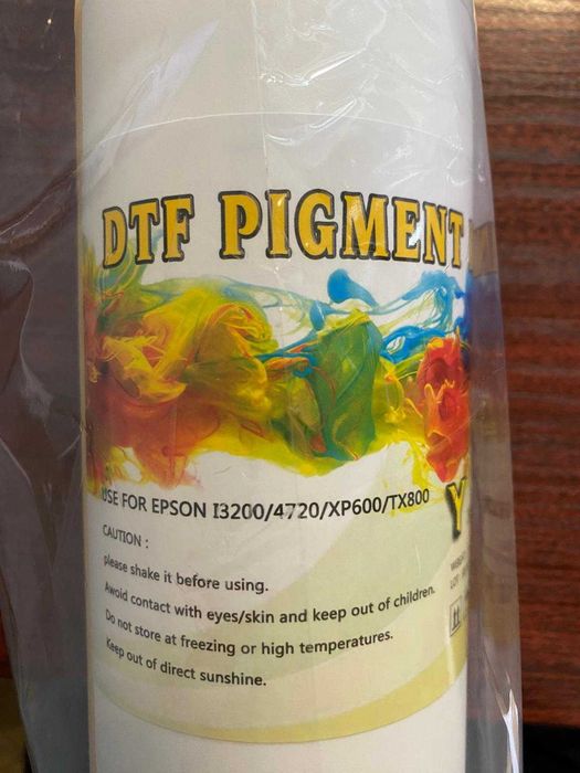 Atrament DTF kolor cyan, magenat , yellow, black  wysoka jakość 1L