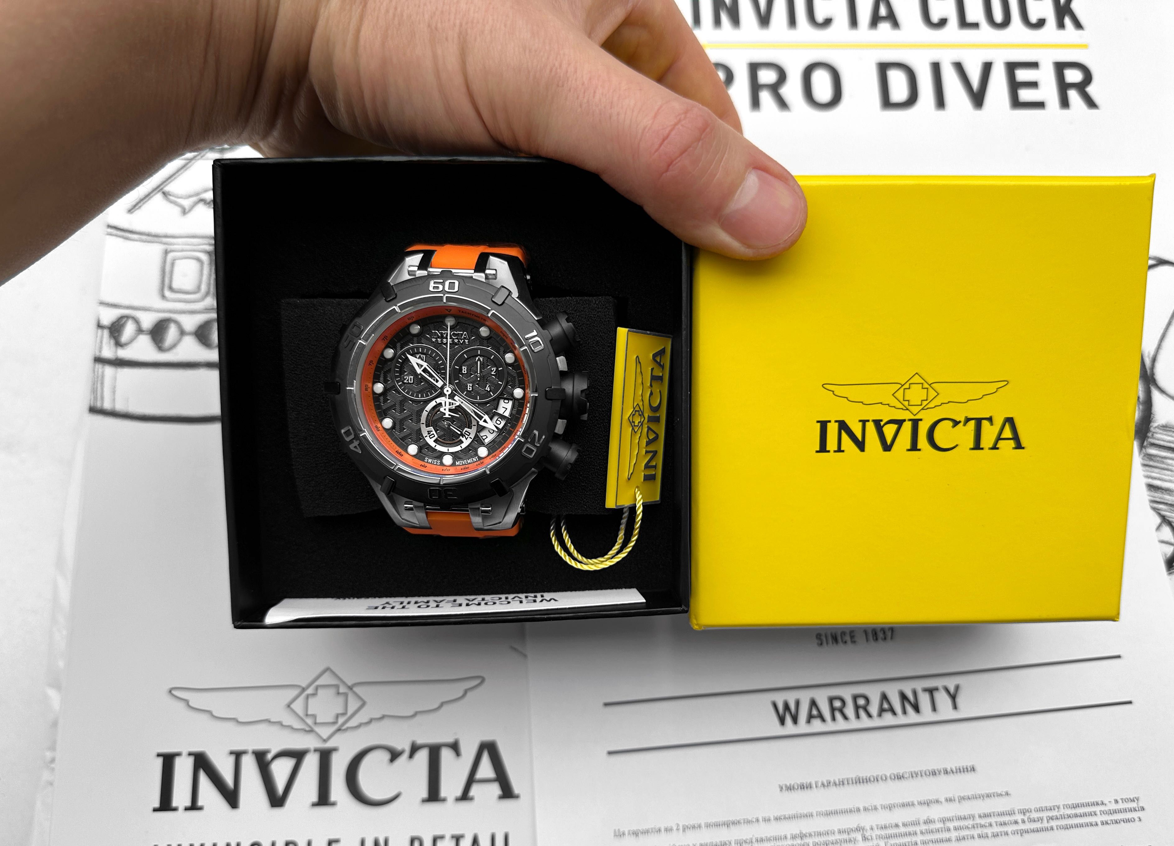 Часы Invicta 45266 Reserve Subaqua Ocean Warrior Swiss 54 мм. 500 MT.