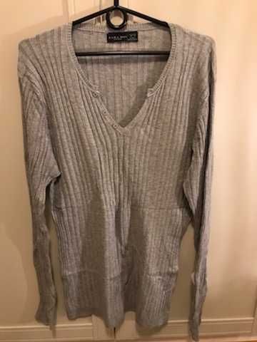 Sweterek Zara r. XL szary