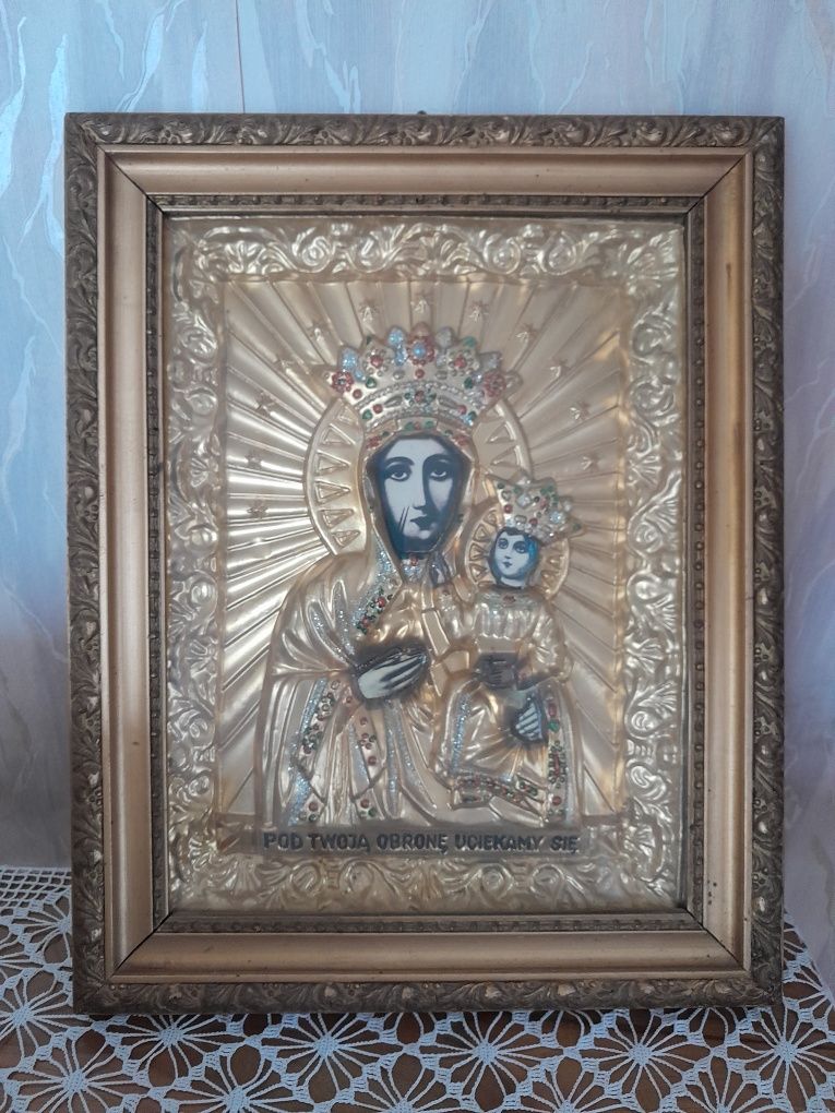 Obraz Matka Boska Częstochowska 37x47 cm