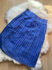 Niebieska spódnica plisowana sportowa tenis Adidas XS S