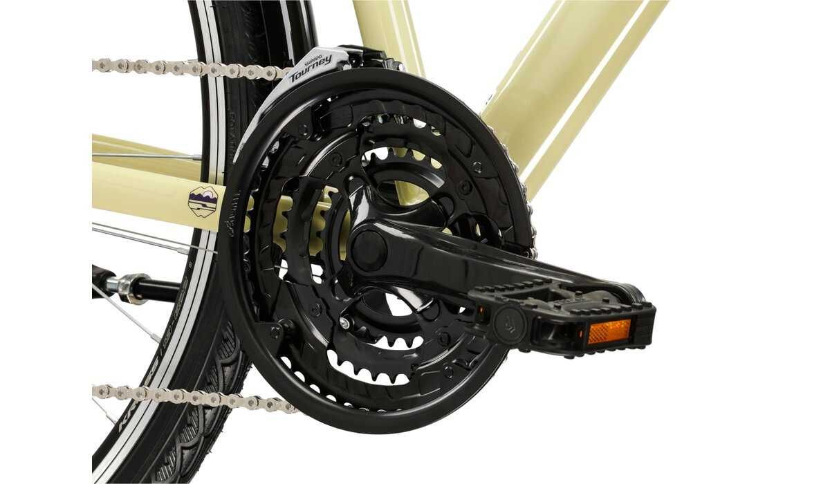 Nowy rower damski Kross Trans 1.0 2025 beżowo fioletowy - sklep Ślask