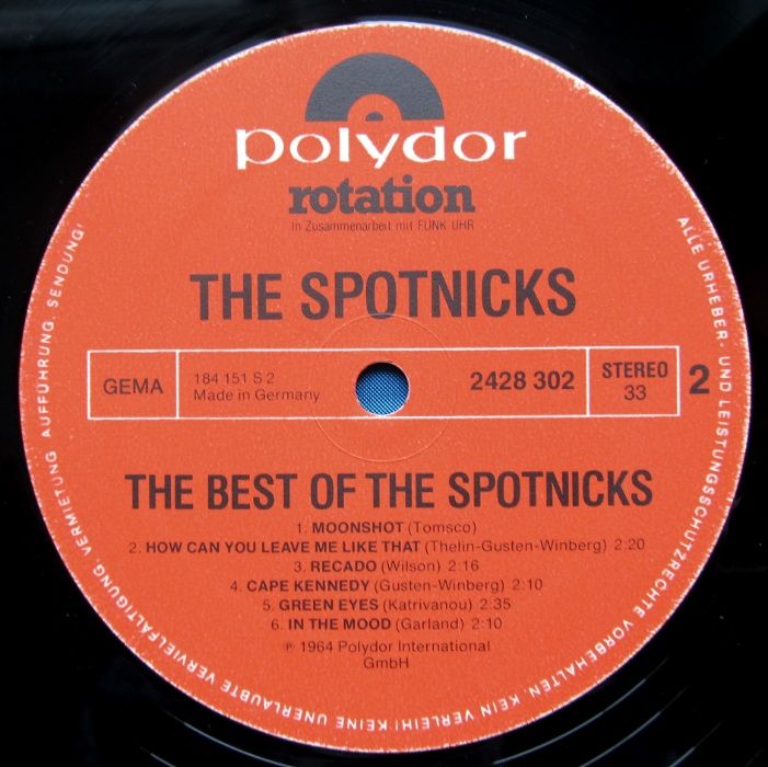 The Spotnicks – The Best Of Spotnicks, winyl 12'', 33 rpm, NM-