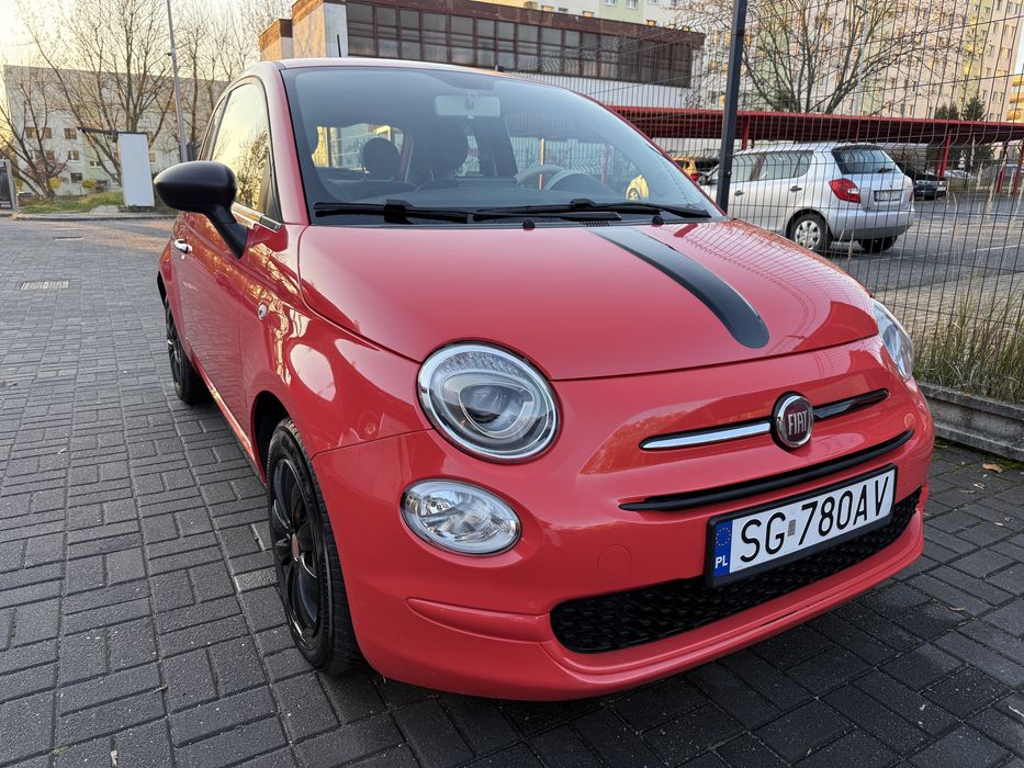 Fiat 500 1.2 69km Polift Corallo Rosso Maly przebieg . Bez wkładu