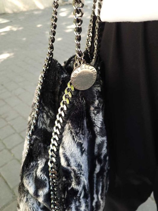 Женская меховая сумка Stella McCartney Fur Falabella Tote Оригинал