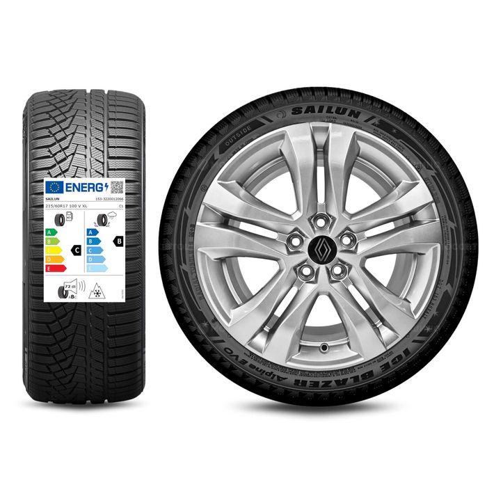 Nowe koła zimowe 17" Renault Symbioz Arkana Megane Captur 215/60R17