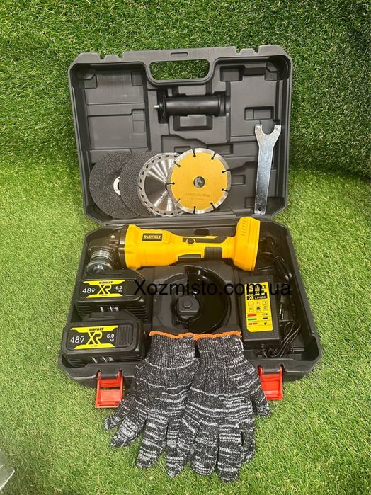 Акумуляторна болгарка DeWalt DCG413 (48V, 6AH) в подарок 4 дискс