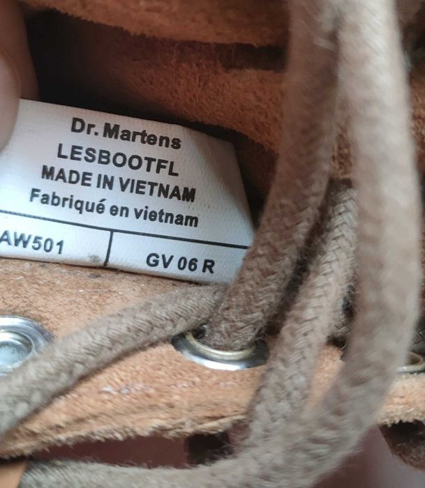 Dr. Martens trzewiki zamszowe z kożuszkiem rozmiar 36