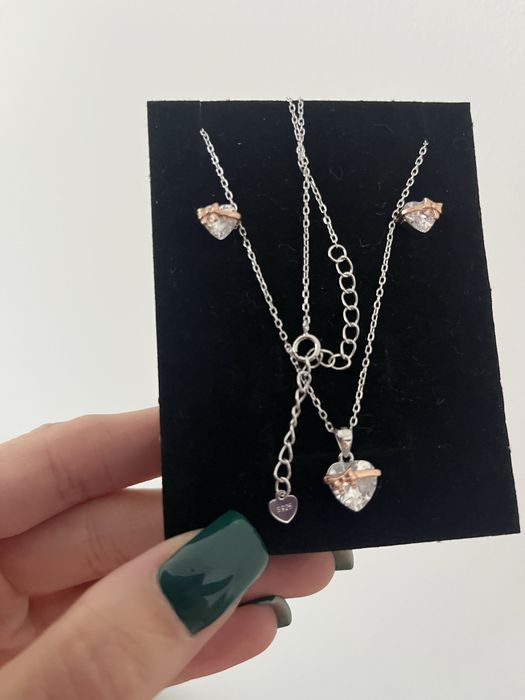 Komplet srebrnej bizuterii 925