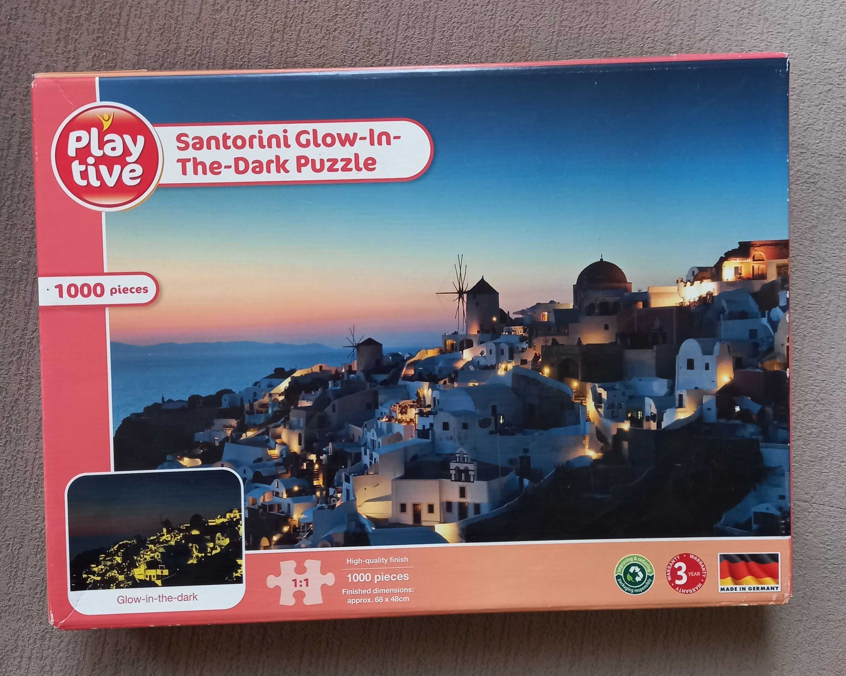 Świecące puzzle Santorini 1000 elementów