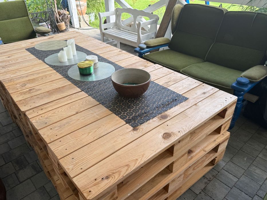 Stół/ stoliki ogrodowe z solidnych palet