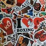 50 Stickers Autocolantes Stickers Boxe