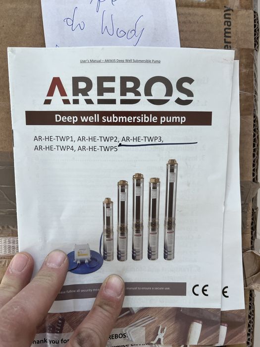 Pompa glebinowa do wody 1,1kW