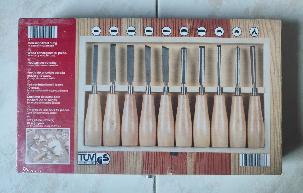 Conjunto de corte para madeira de 10 peças - NOVO