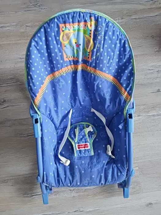 Leżaczek Fisher Price niebiesk