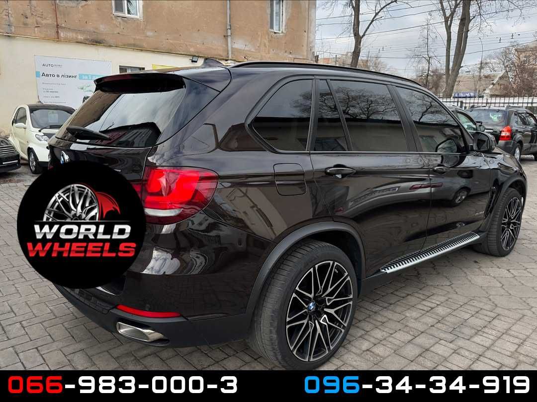 Диски R20 R21 5x120 BMW X5 X6 E70 F15 E71 F16 818 стиль різноширокі