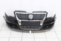 VW PASSAT B6 2005R- ZDERZAK PRZÓD PRZEDNI PDC LC9X - KOD LAKIERU
