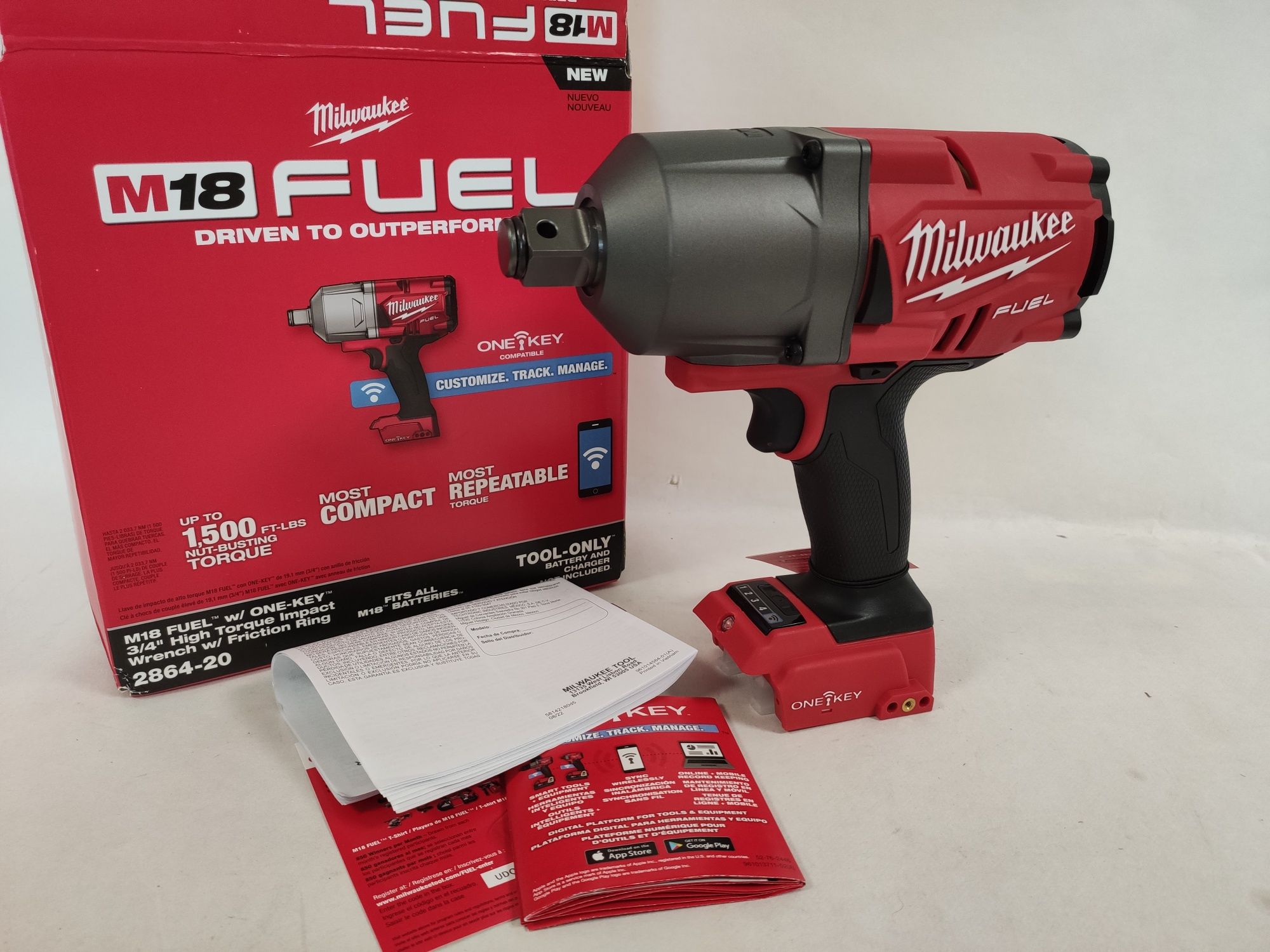 Ударний гайковерт квадрат 3/4" Milwaukee 2864-20 M18 FUEL ONE-KEY™