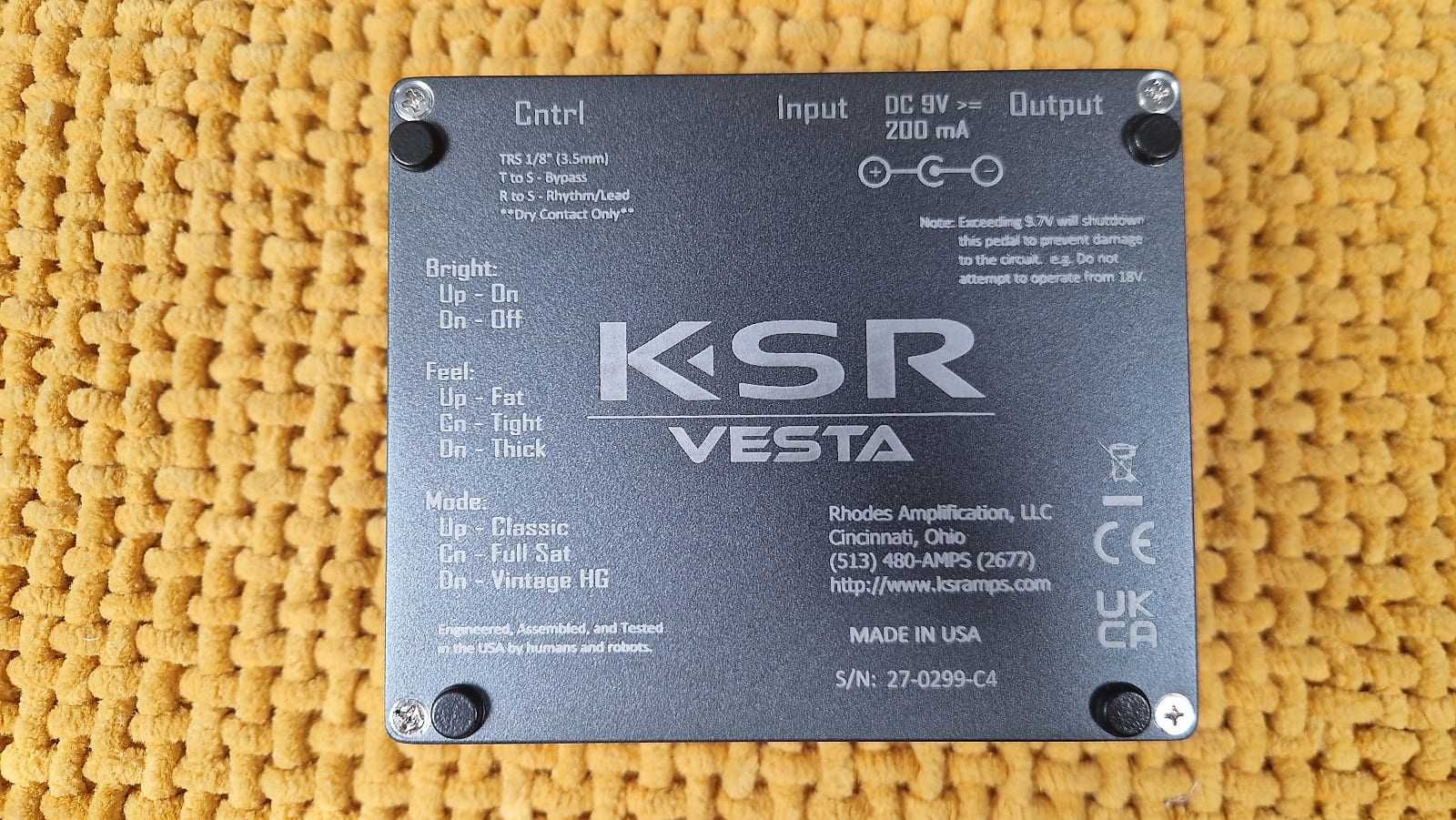 KSR Amplification Vesta Preamp