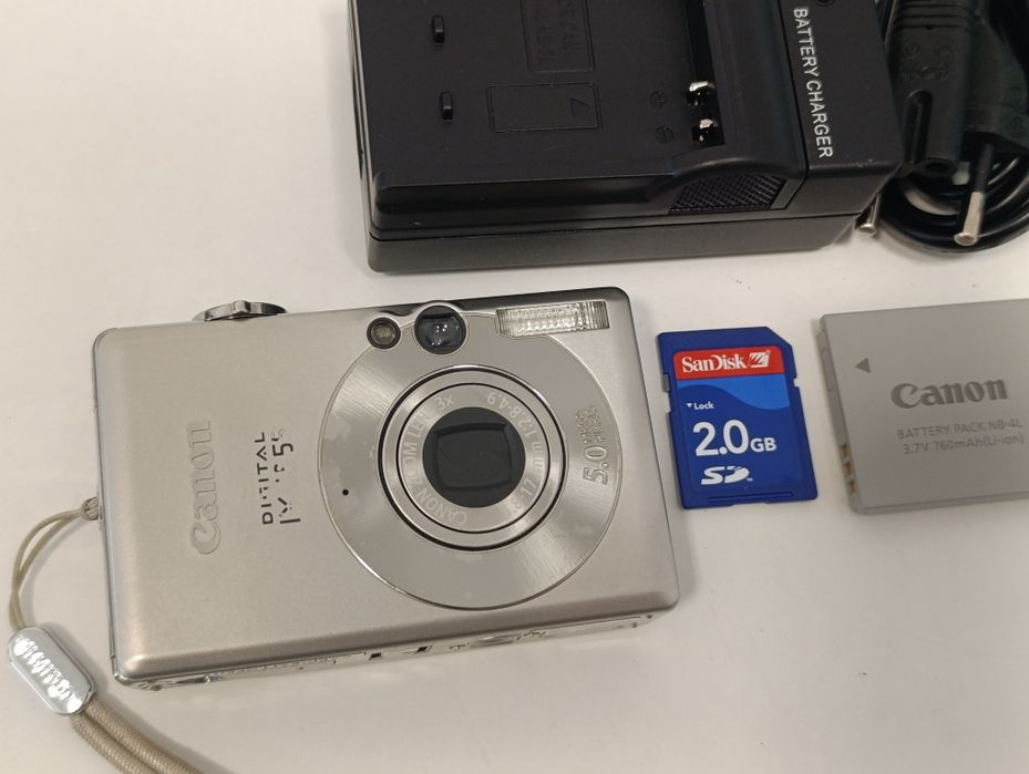 Aparat cyfrowy CANON IXUS 55 KLASYK vintage retro y2k wizjer JAPAN CCD