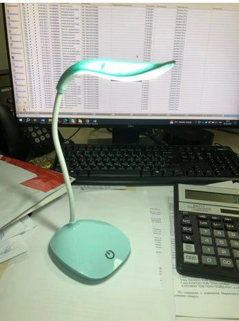 Настольная аккумуляторная лампа USB сенсорная светодиодная
