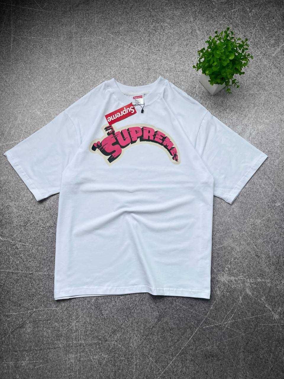 Біла Футболка Supreme з бірками (Супрім)