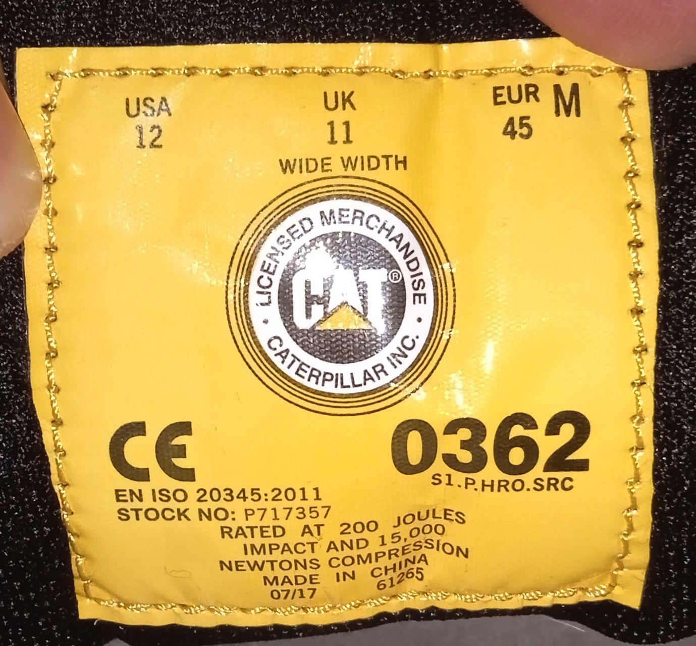 Рабочие кроссовки Caterpillar 45р