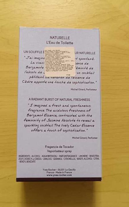 Woda toaletowa "Naturelle" od Yves Rocher