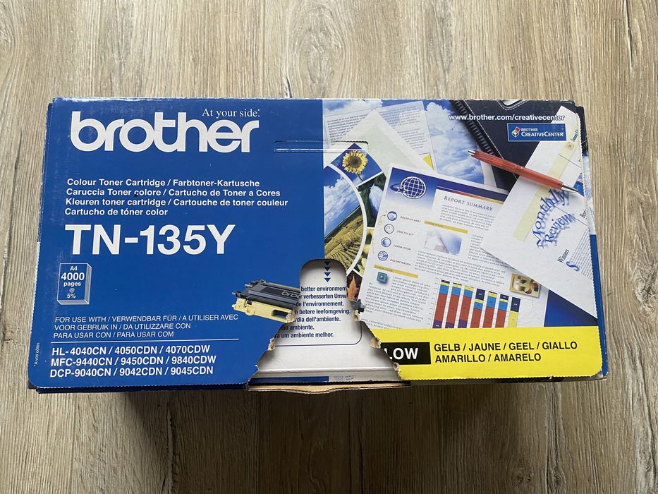 Toner Brother TN- 135 Y, kolor Yellow/żółty.