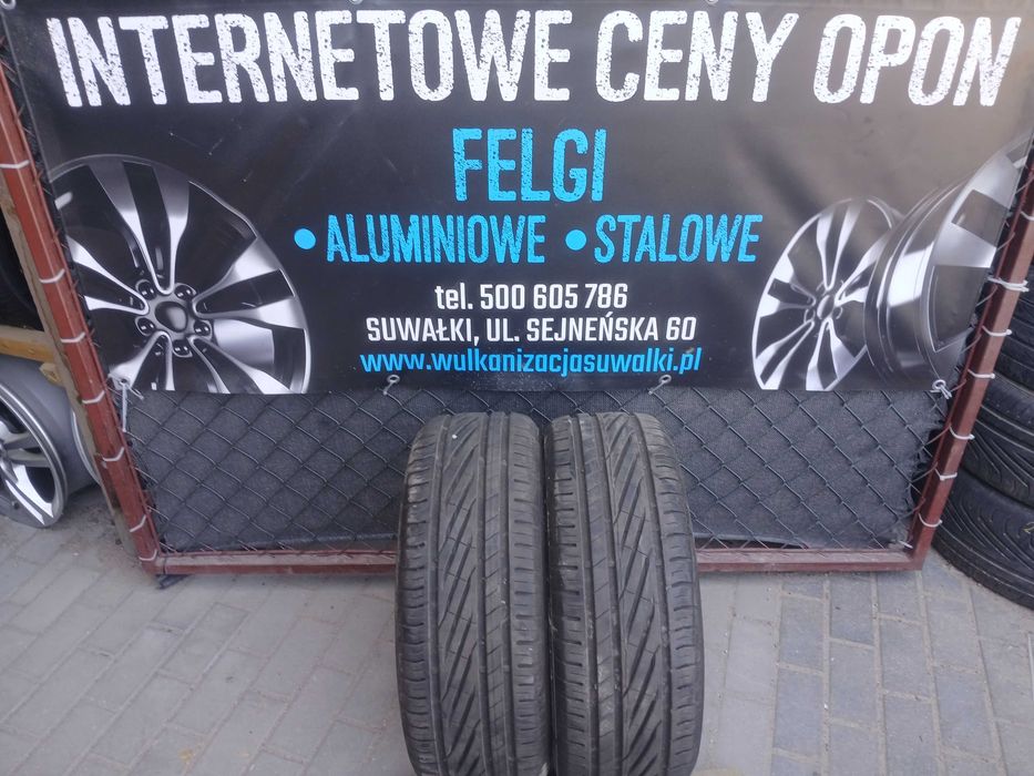 2x używane opony letnie 205/55 R16 Uniroyal 2024r Gwarancja Montaż