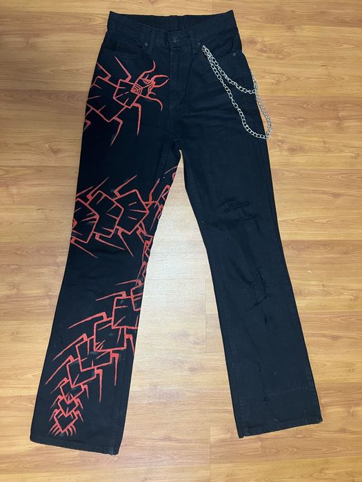 Продам кастом джинсы клеш Opium sk8 rep