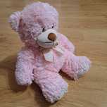 Pluszowy różowy miś 40 cm / urocza maskotka Baby Girl